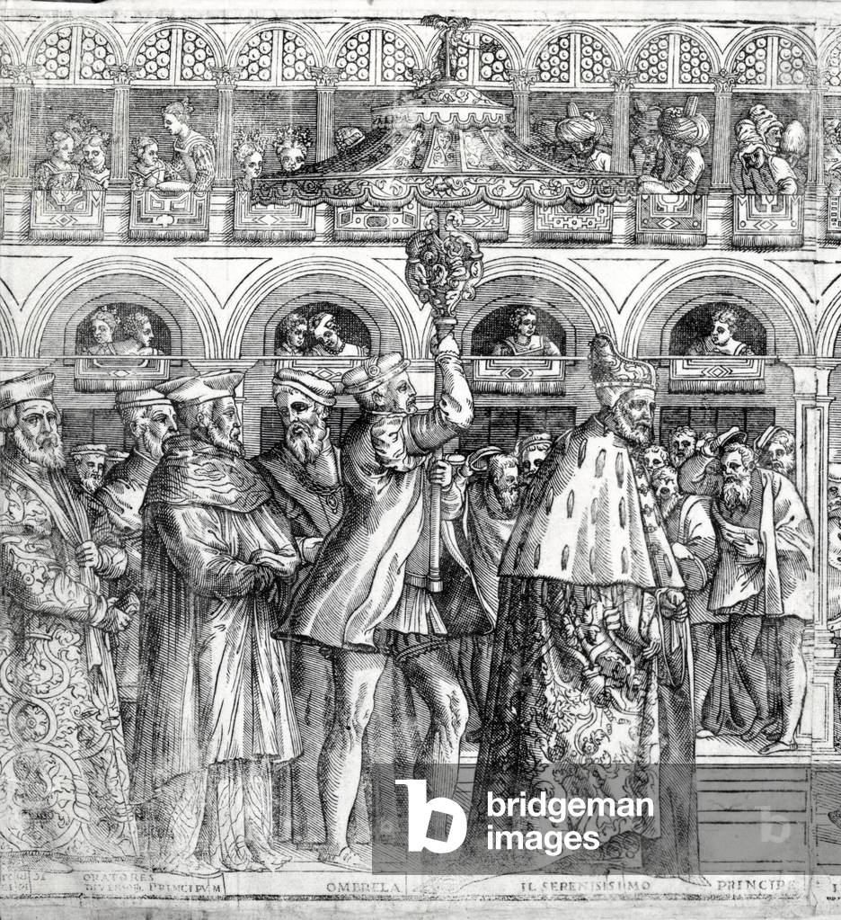 "Processione dogale" di Matteo Pagani, b/w