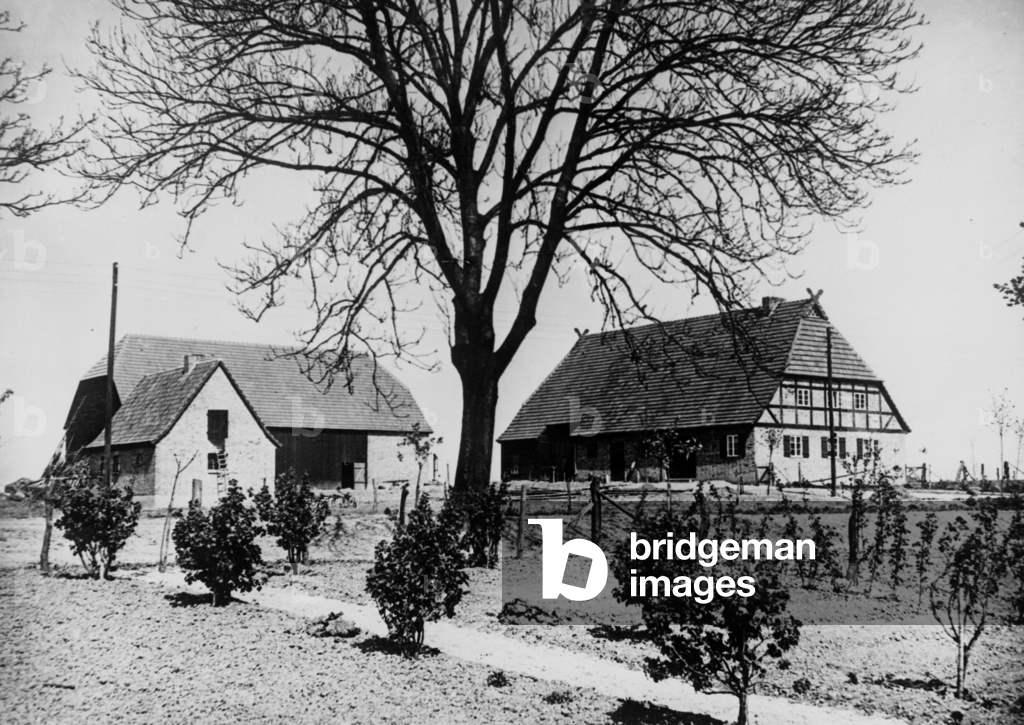 Image de Photographie représentant Troisième Reich - construction d'une colonie en 1942 (photo) 1942