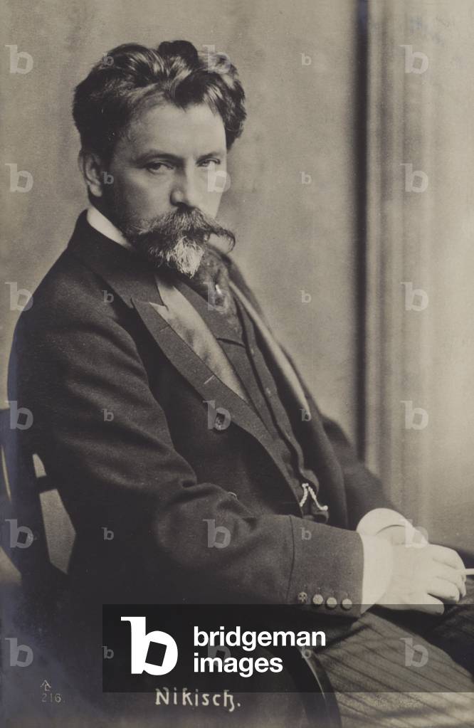 Arthur Nikisch, ungarischer Dirigent (s/w Foto)