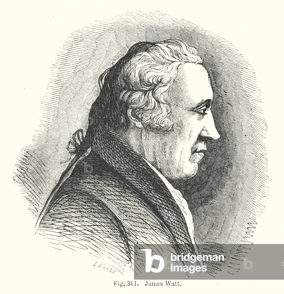 Immagine di Incisione "James Watt (incisione)" 1801 di English School