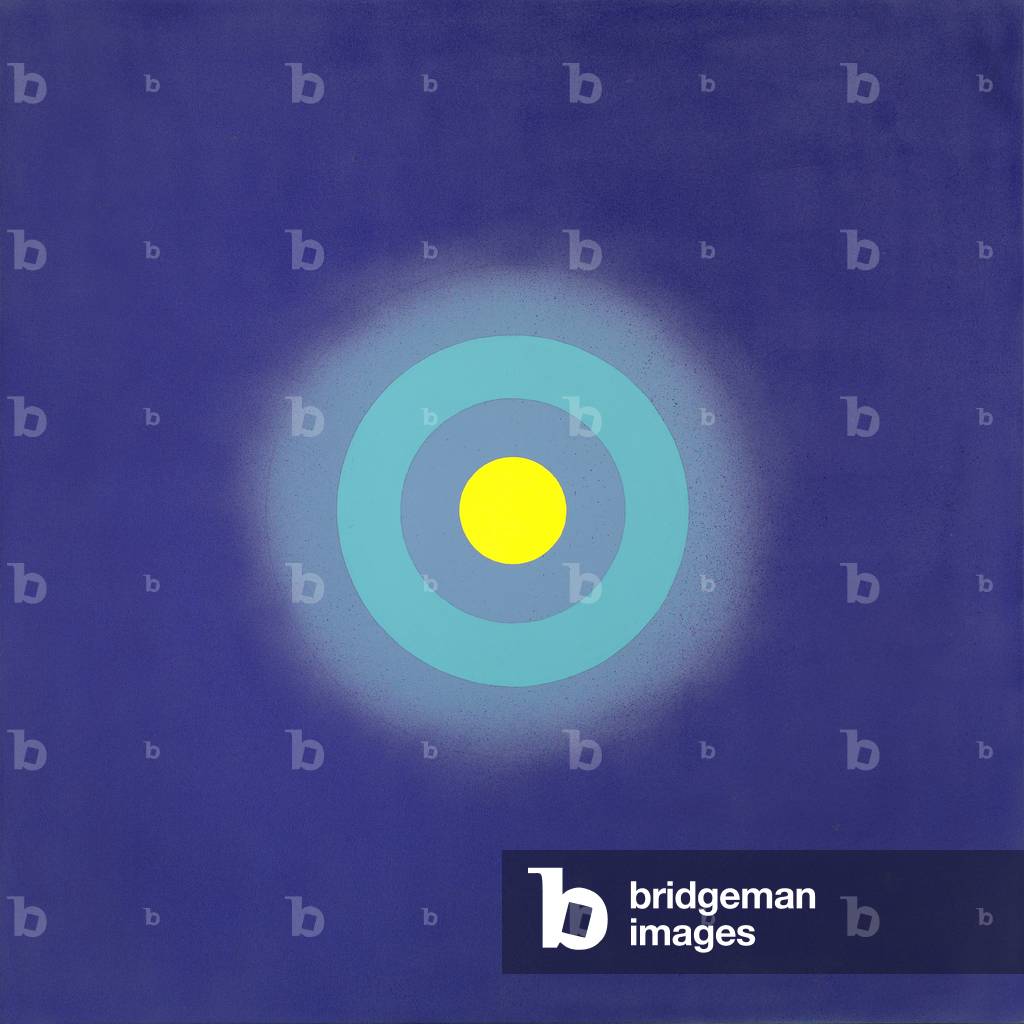 Luna in blu dalla serie Misteri, 2000 (acrilico su tela)