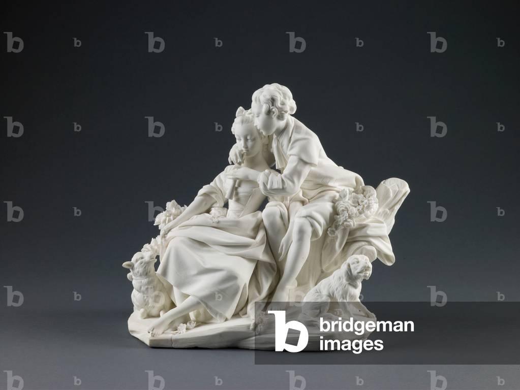 Die Flötenlektion, 1757-66 (Porzellan)