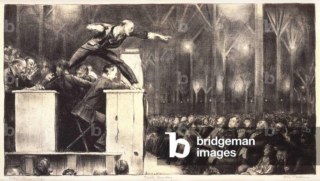 Billy Sunday, 1923 (litho)