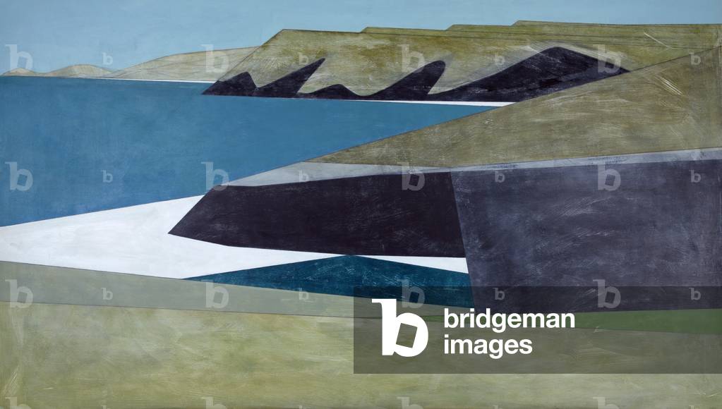 Cliff Wall 35 2015 Acryl an Bord 91 x 162 cm