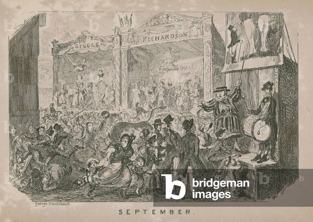 September fair (engraving) by George Cruikshank