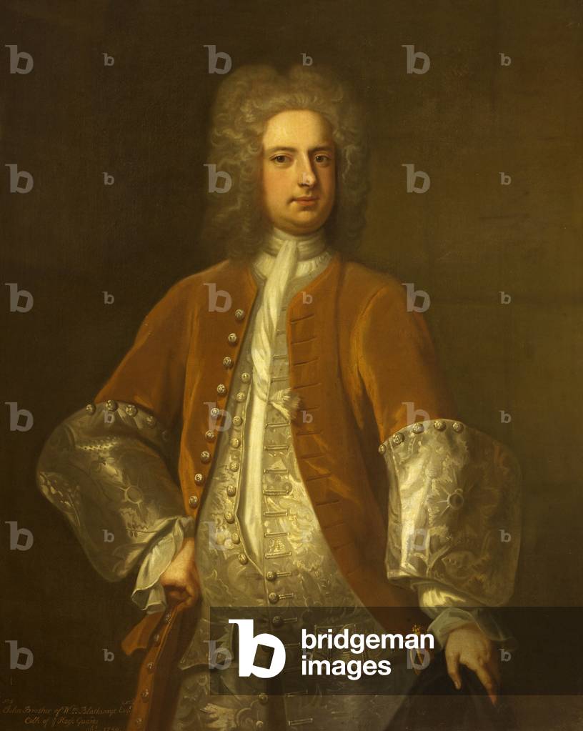 Immagine di Dipinto "Giovanni Blathwayt (1690-1754)" di Enoch Seeman, b/w