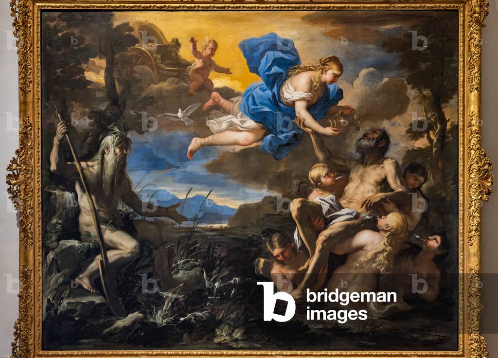 Image de Peinture représentant Énée rendue immortelle par Vénus 1650 par Luca Giordano