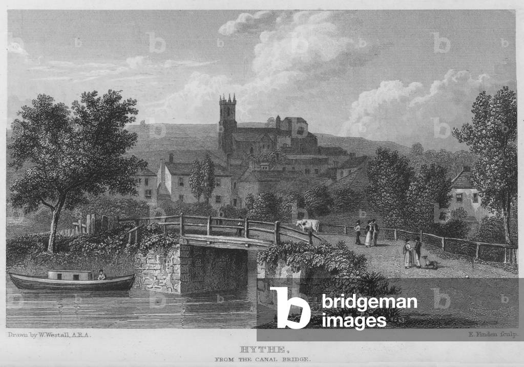 "Hythe" von William Westall, b/w