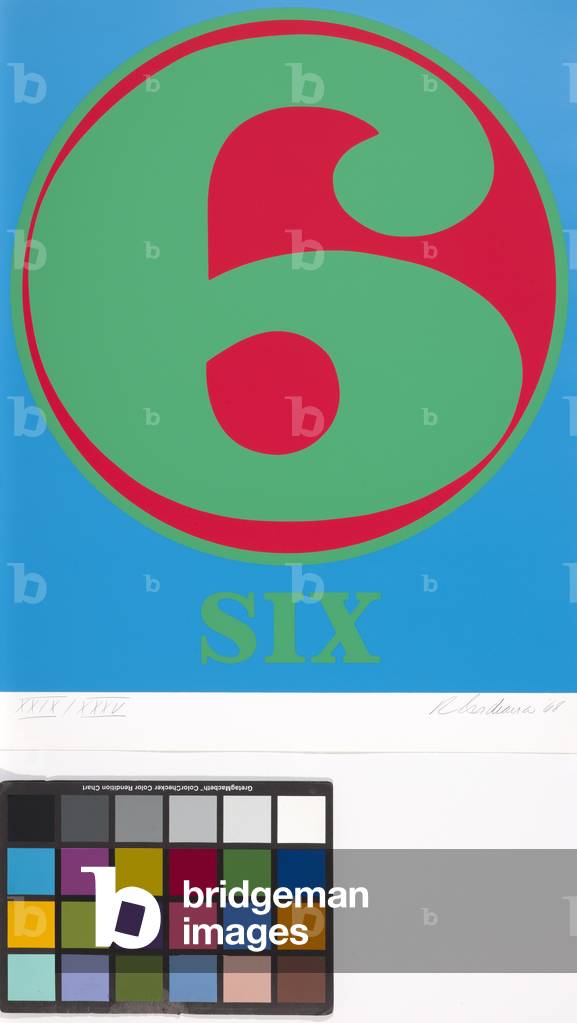 Immagine di Stampa "6" 1968 di Robert Indiana