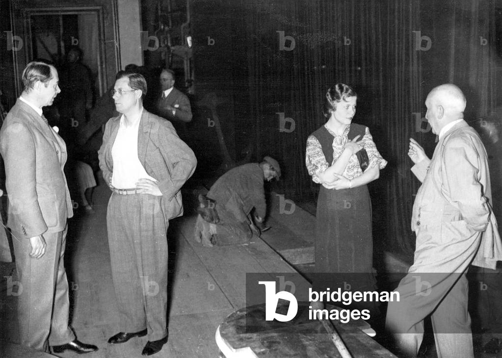 Prima della prima della sua opera 'La donna silenziosa 'nell'Opera di Stato di Dresda, il compositore Richard 