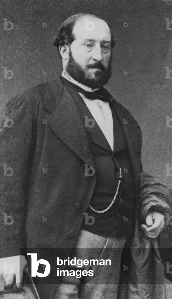 Immagine di Fotografia "Ritratto di Emile Augier (foto)" 1801 di Petit, b/w