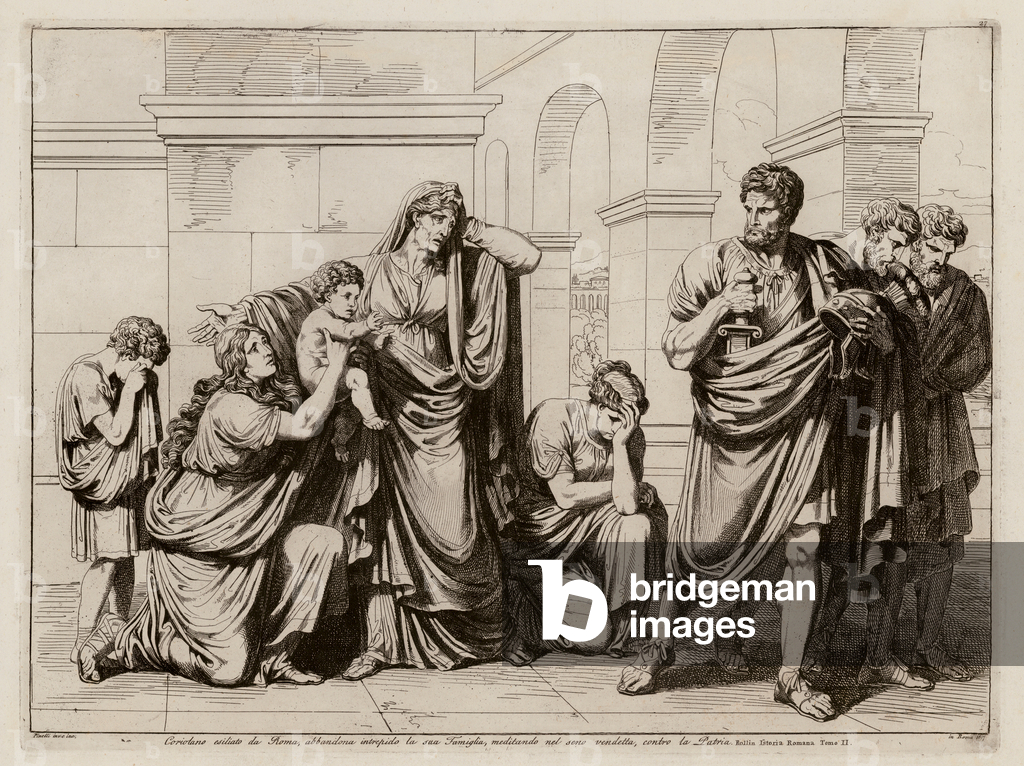 Bild von Druck "Coriolanus" 1801 von Bartolomeo Pinelli
