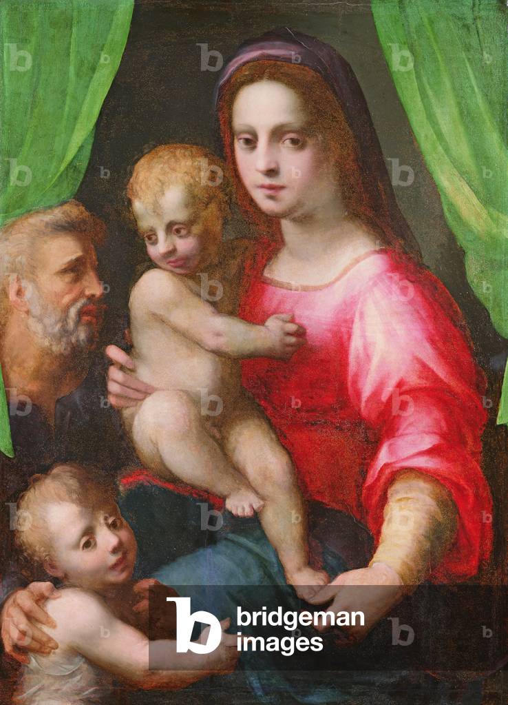 Immagine di Dipinto "Sacra Famiglia (olio su tela)", 16th Secolo di Domenico Puligo