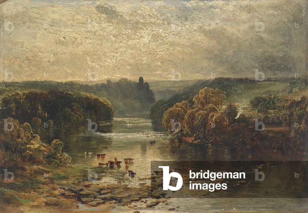 Bothwell Castle, 1854 (oil on board)