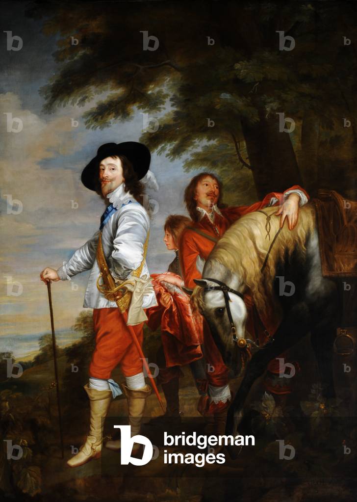 könig charles ich (1600-1649) in der jagd feld (nach van Dyck)