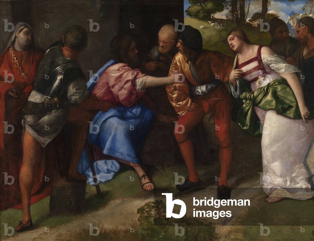 Christus und die Ehebrecherin, um 1508-10 (Öl auf Leinwand)