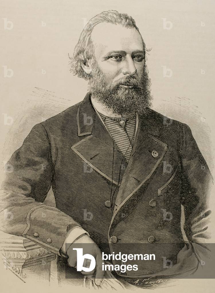 "Edouard Rene Lefebvre de Laboulaye (1811-1883). Giurista francese", b/w