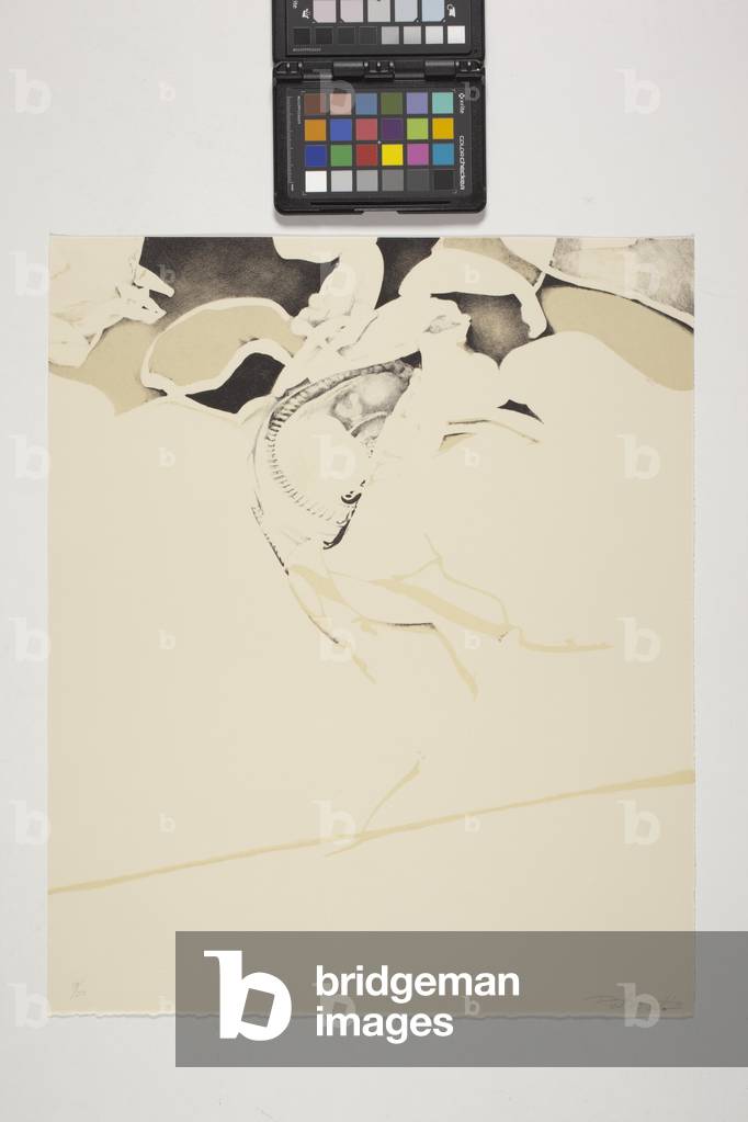 Bild von Zeichnung "Ohne Titel" 1975 von Kent Rush, b/w