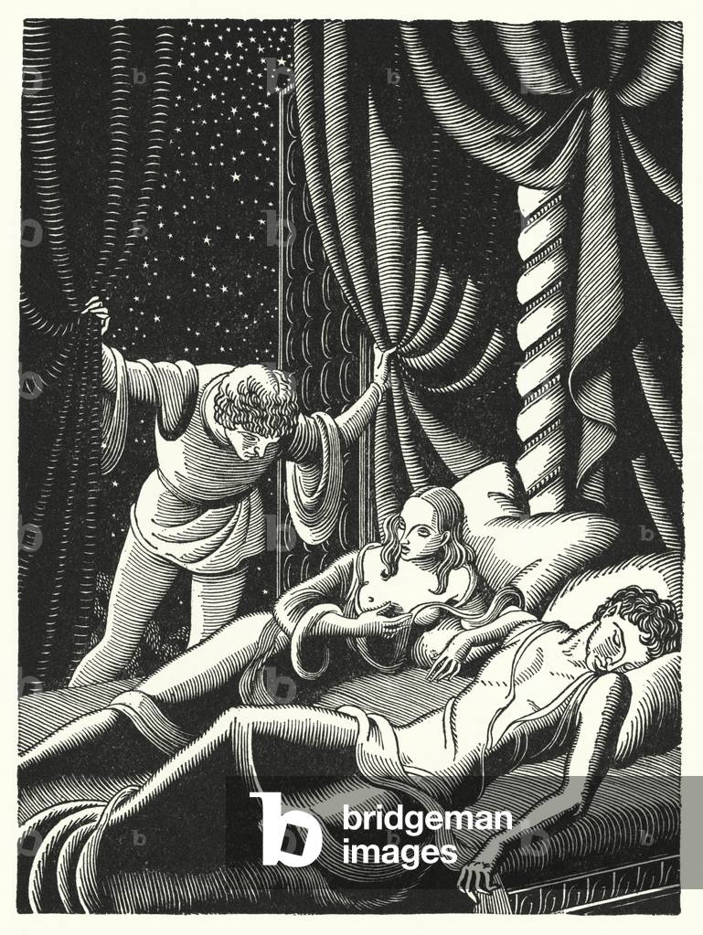 Illustration für Das Dekameron von Giovanni Boccaccio (Gravur)