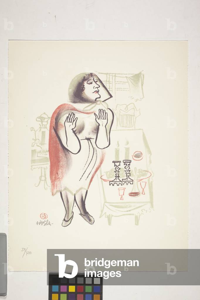 Image of Print depicting Untitled 1970 (lithograph) 1970 by William Gropper