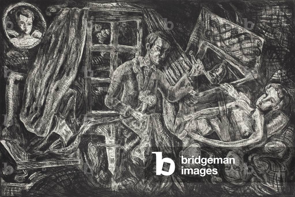 The Sculptors Nightmare, 1985 (etching)