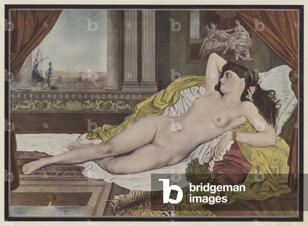 Auf der Couch (Farbe Litho)