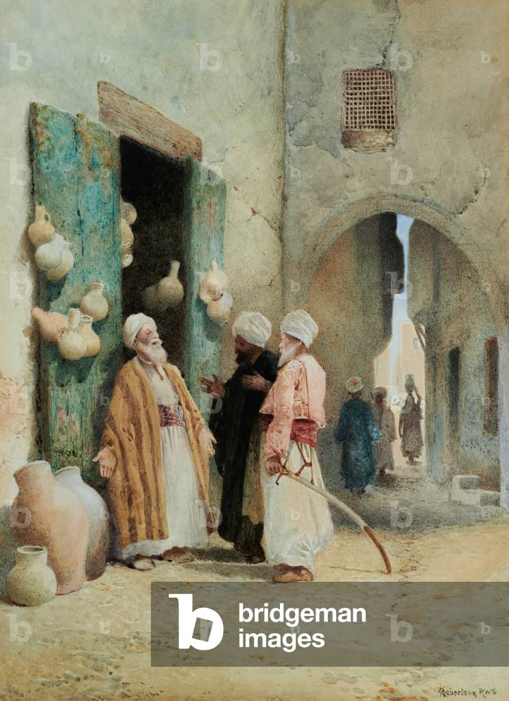 Una disputa al Cairo, 1844-91 (Acquerello)