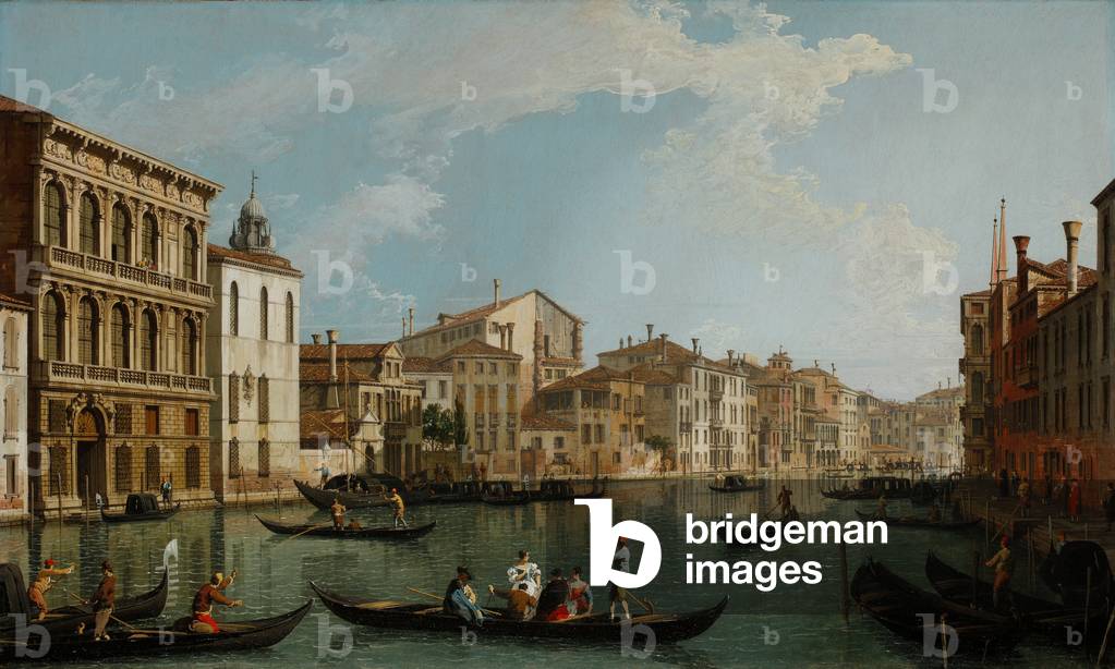 Immagine di Dipinto "Venezia: il Canal Grande da Palazzo Flangini a San Marcuola" 1740 di Canaletto