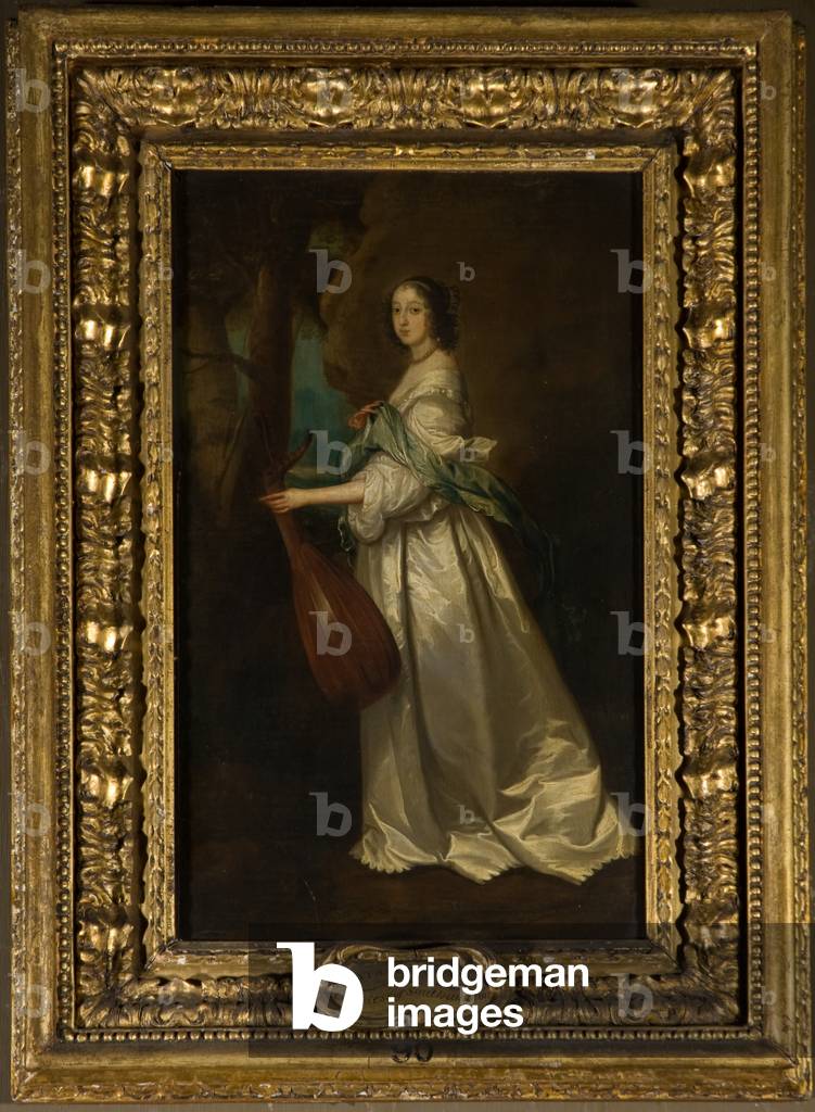 Porträt von Lady Frances Seymour, Gräfin von Southampton (gest. 1681) (Öl auf Holz)