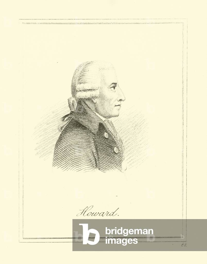 "Howard (Gravur)" von English School, b/w