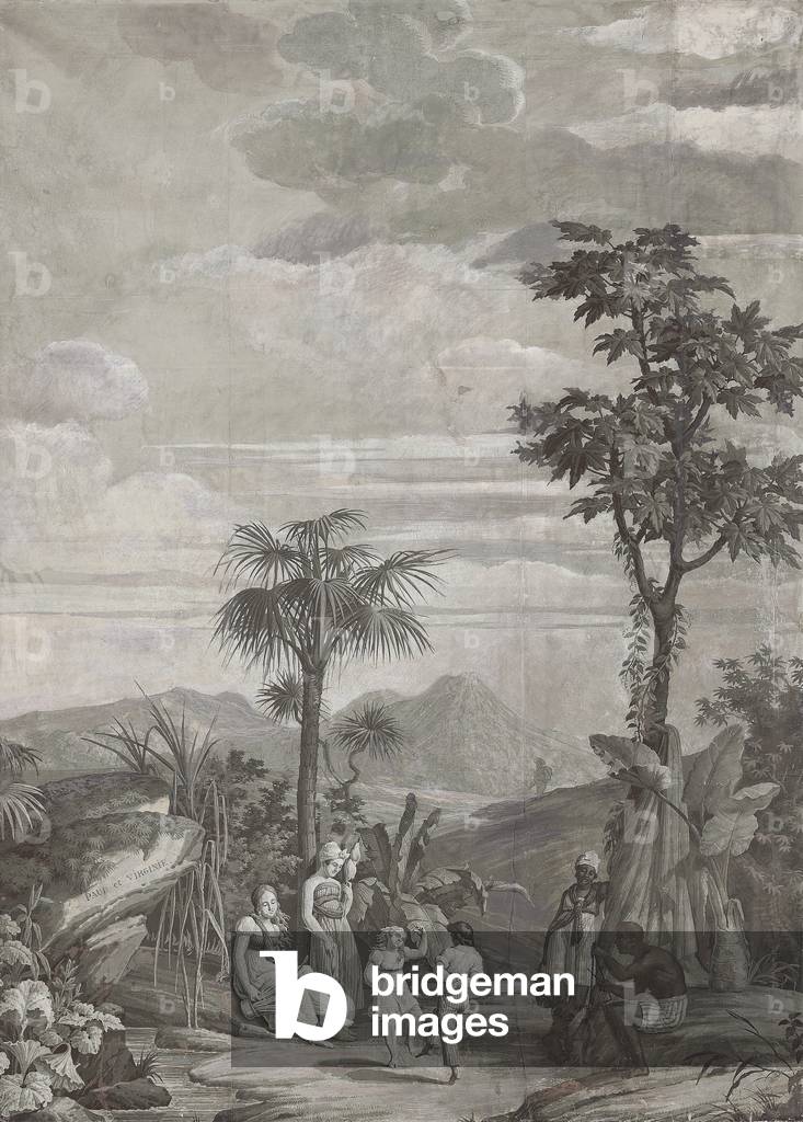 The Children Dance c.1823 by Jean Broc, b/w