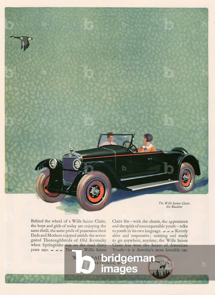 Wills Sainte Claire Magazine, Anzeige, USA, 1920er Jahre