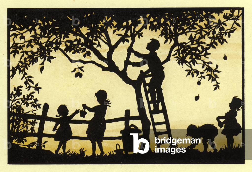 "Silhouette de Sonnenkinder im Reigen des Jahres (color lito)" di Renate Drude