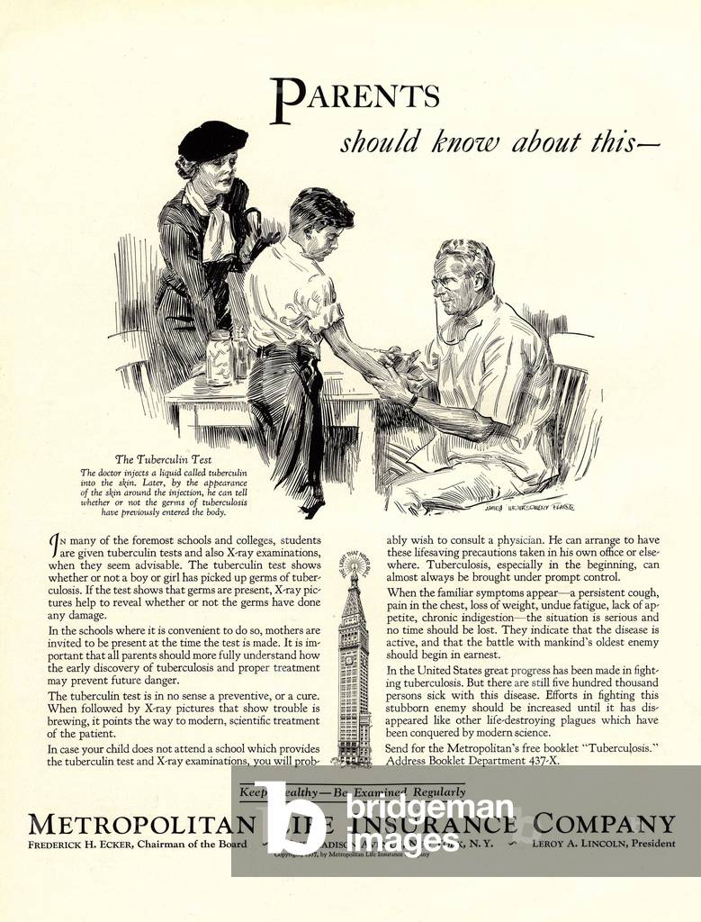 Bild von Druck "Metropolitan Life Insurance Magazin" 1930, b/w