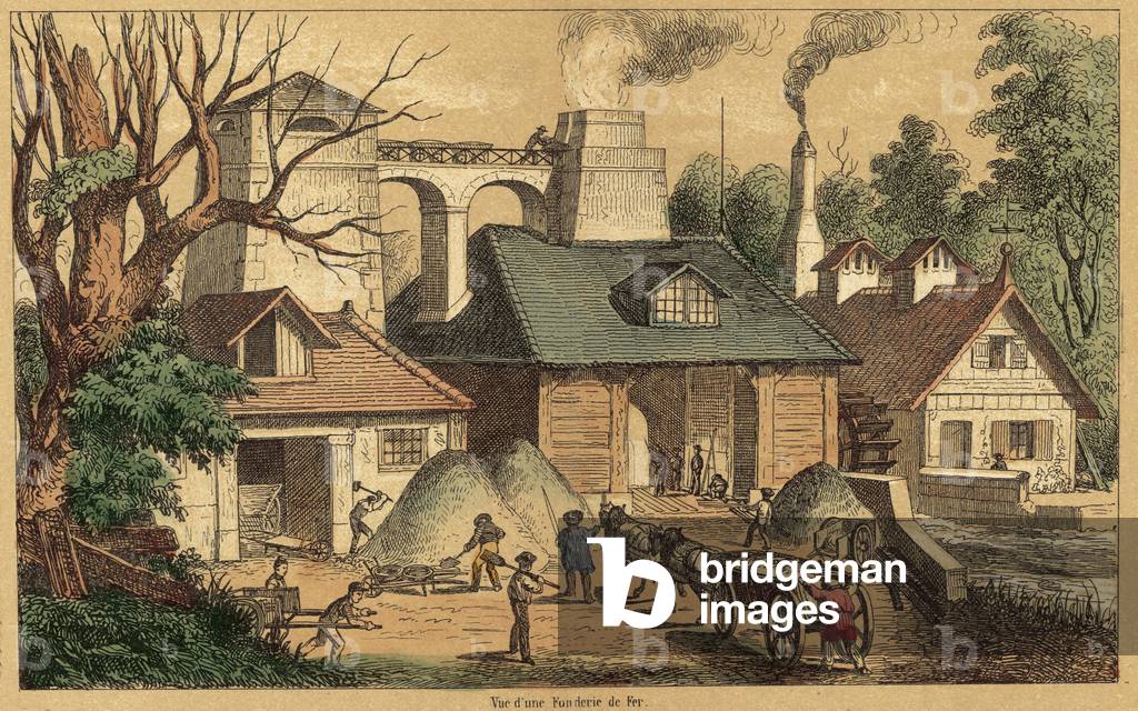 Eisen (farbige Gravur)