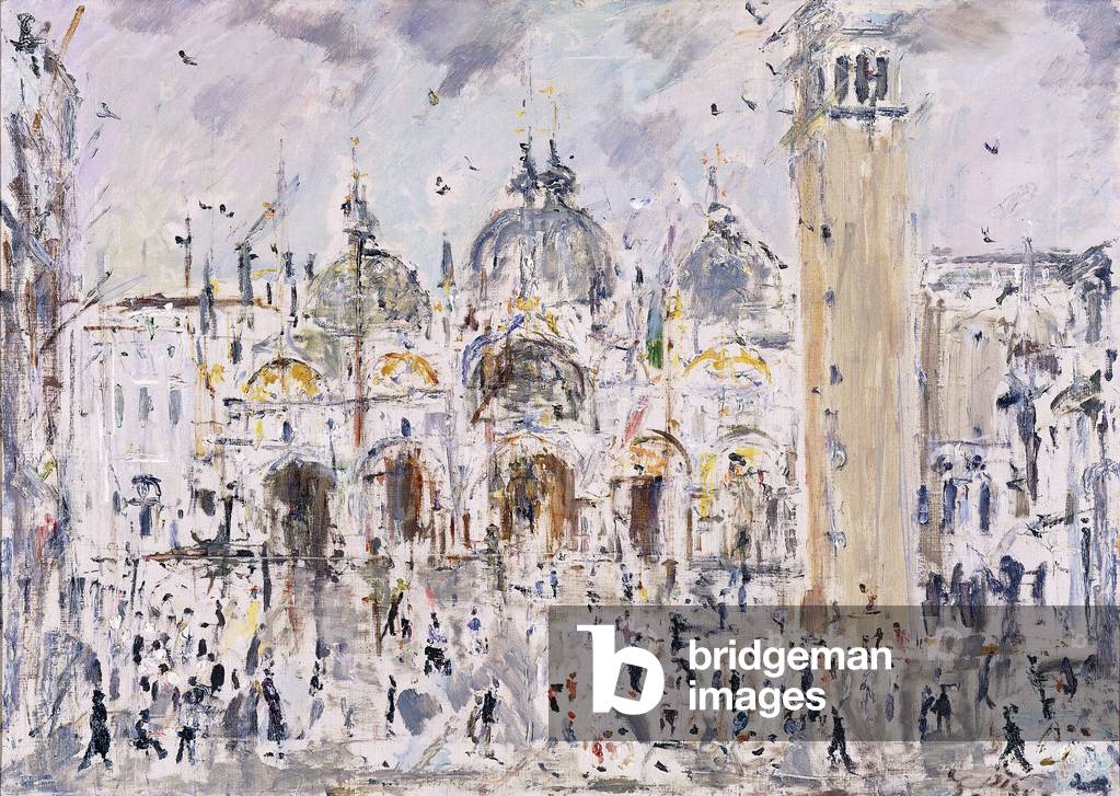 Immagine di Dipinto "Piazza San Marco", 1953 di Luigi de Pisis Filippo