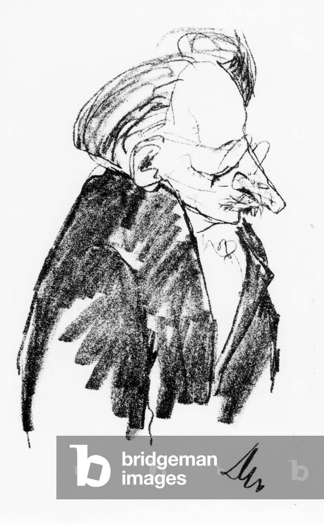 "Hans Pfitzner" 1928 di Fred Benedikt Dolbin, b/w