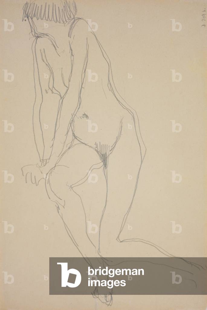 Nina Hamnett, c.1917 (matita su carta)