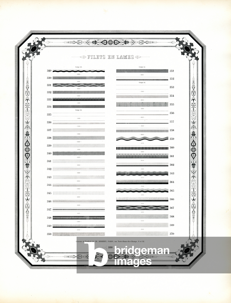 Typografische Linienelemente (Druck)