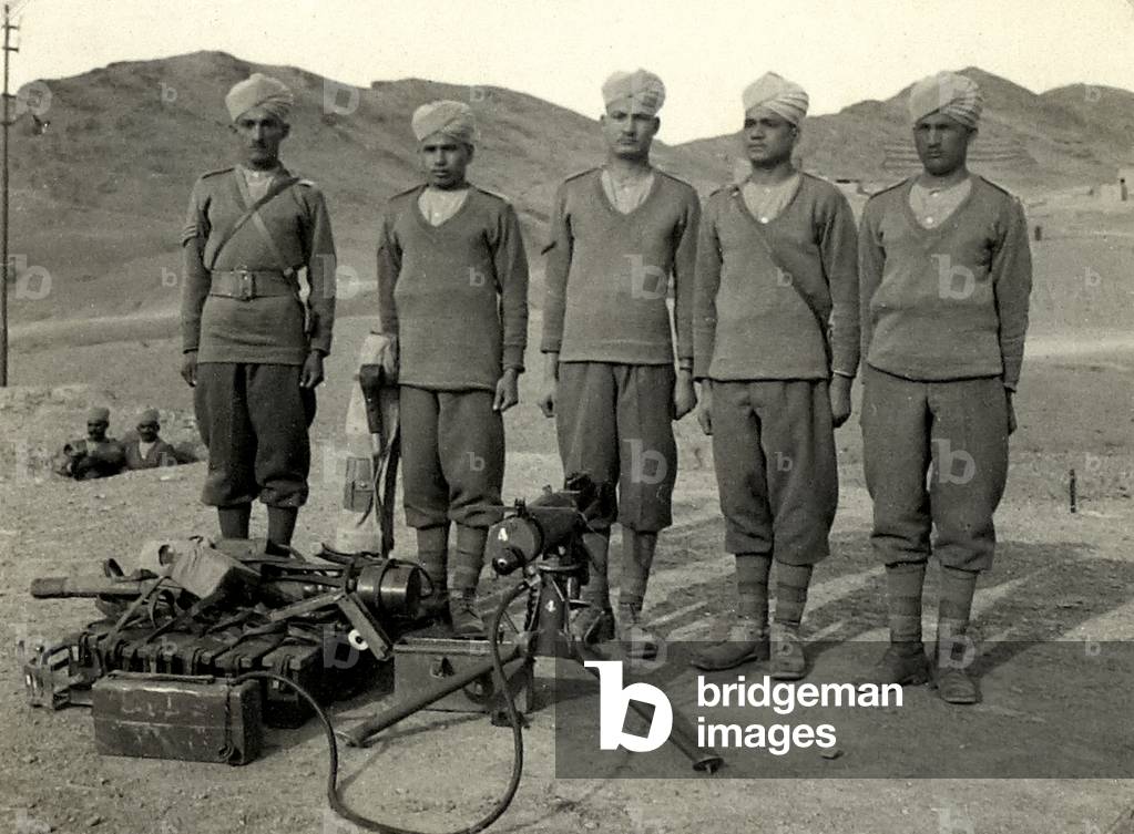 Image Of Indian Army Vickers Machine Gun Section And Related Equipment Image Of Indian Army Vickers Machine Gun Section And Related Equipment