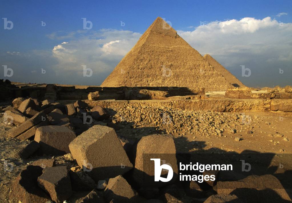 Image of The Pyramid of Khafre or Chefren, Giza Necropolis (UNESCO World