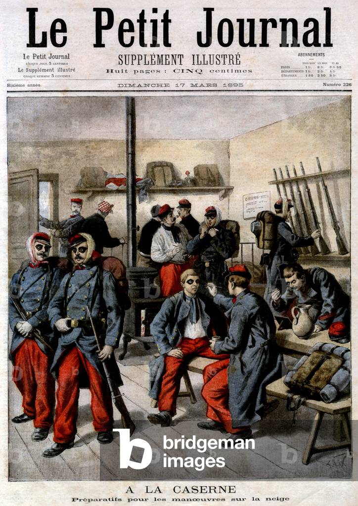 Frontpage of French newspaper "Le Petit Journal" march 17 by French Artist