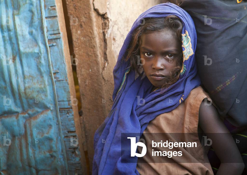Borana tribe girl, Marsabit district, Marsabit, Kenia, Afrika (Foto)