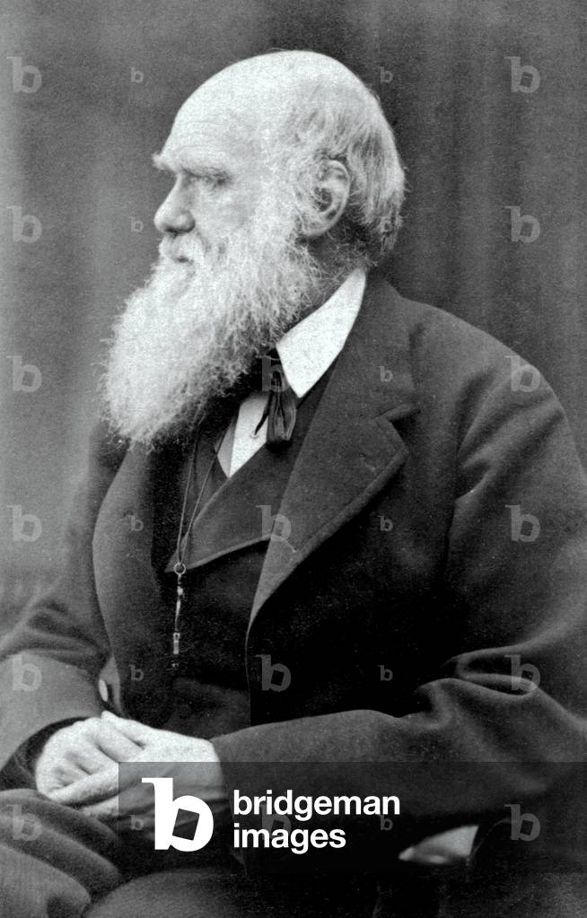 Charles Darwin, 1875 (foto in b/n)