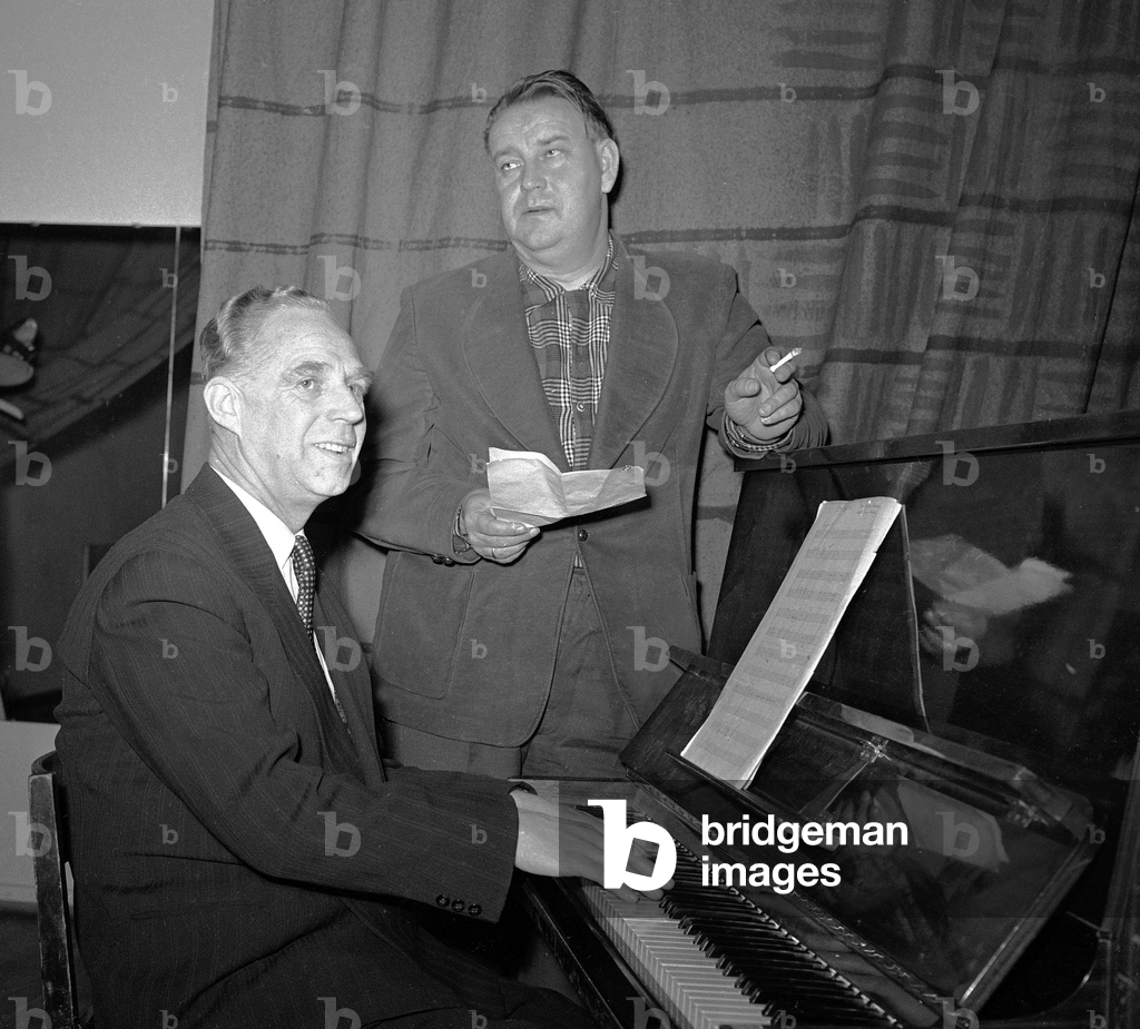 Immagine di Fotografia "Oslo 19570228 Gli ideatori del brano «Tango for two» che conquistarono la Norvegia nel