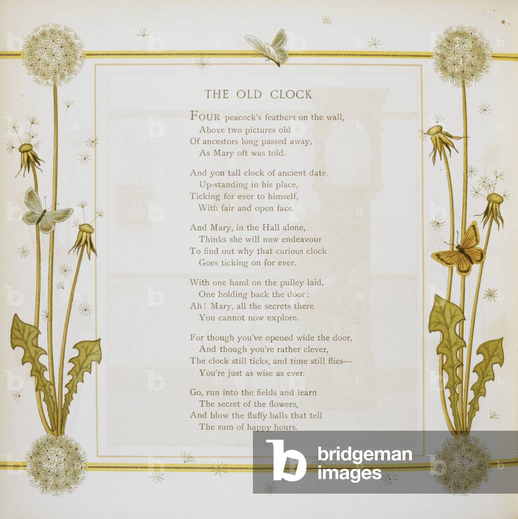 "Ein Gedicht mit dem Titel “The Old Clock”"