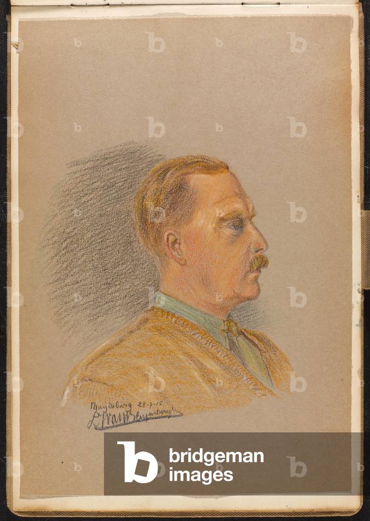 Ritratto di un ufficiale britannico, luglio 1915 (disegno)