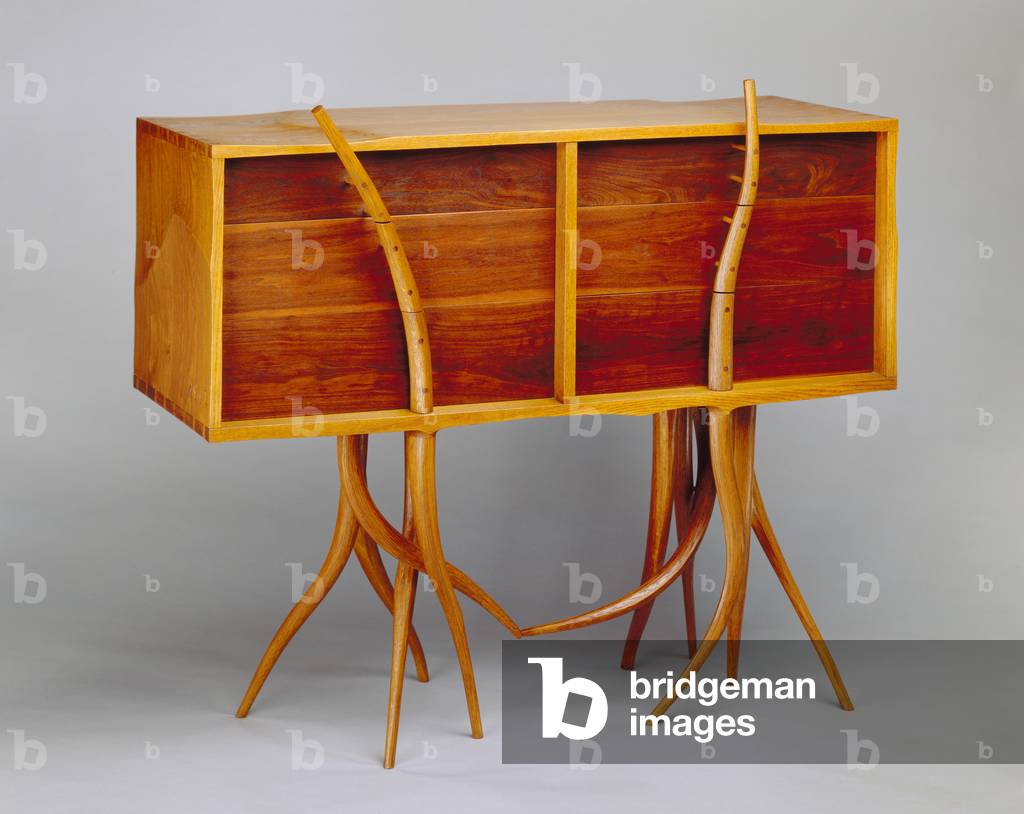 Comò 1962 (legno multistrato di rovere, noce, betulla e rovere)