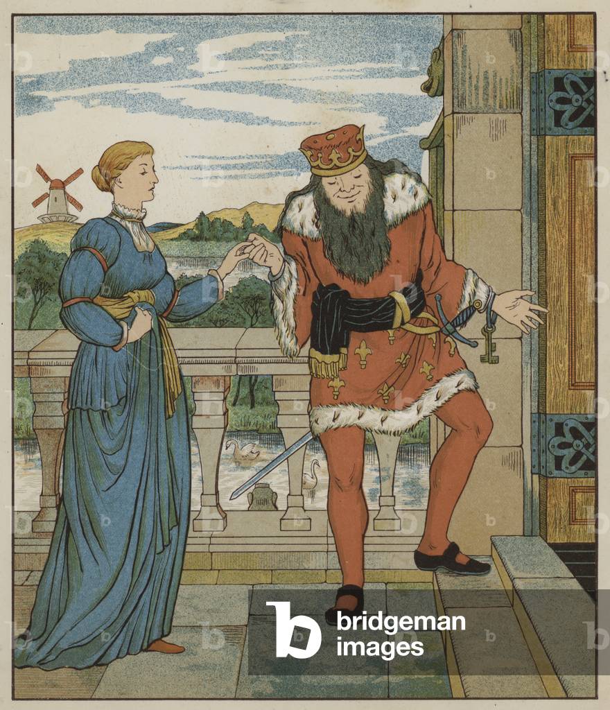 Illustrazione per Tremotino di The Brothers Grimm (color litho)