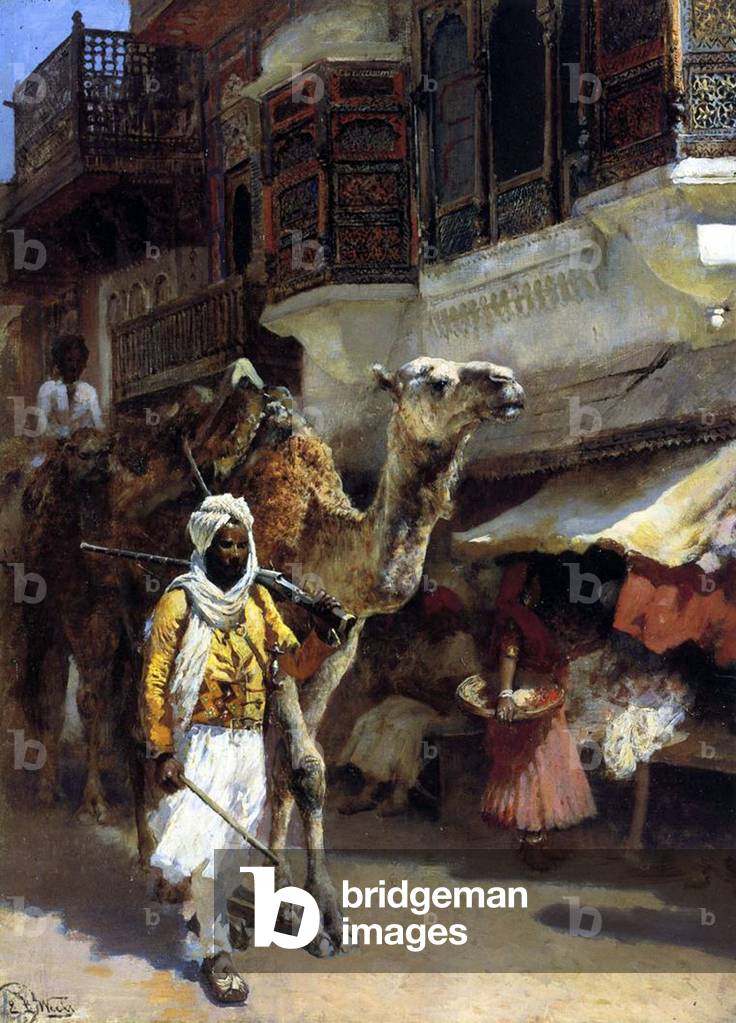 "India: Un uomo che guida un cammello" di Edwin Lord Weeks